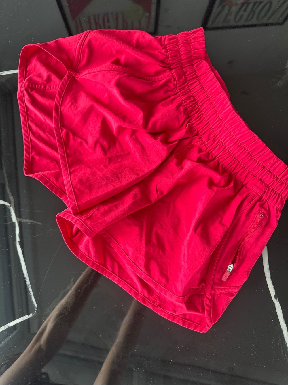 lululemon athletica Hot Red Running Shorts